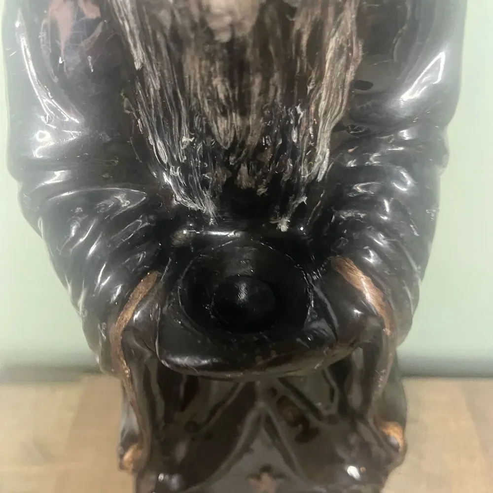 Vintage 1970's Unburned 13 Inch Wizard Candle ruby red glass eyes